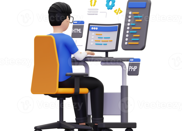 3d-web-developer-working-on-project-illustration-png